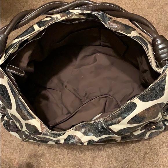 Tru Braccialini Ex-Large Animal Print Leather Bag - Picture 4 of 8